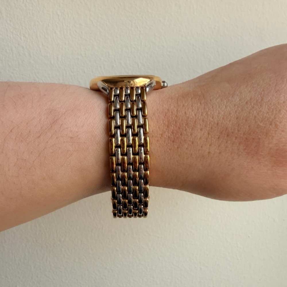 Tory Burch Two-Tone Gold and Silver Round Dial Watch - Picture 3 of 5
